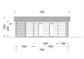 Blockbohlenhaus MILAN (44 mm) 37 m² – Bild 9