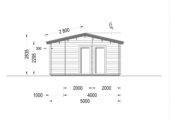 Blockbohlenhaus MILAN (44 mm) 37 m² – Bild 10