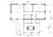 Blockbohlenhaus SEEFELD (44+44 mm) · 105 m² · Extra Isoliert – Bild 6