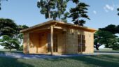 Premium Gartenhaus KARL (34mm) 5x4m, 20m² + 8m² Terrasse