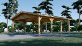Doppelcarport aus Holz CLASSIC, 6x6 m, 36 m² – Bild 6