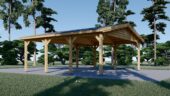 Doppelcarport aus Holz CLASSIC, 6x6 m, 36 m² – Bild 4