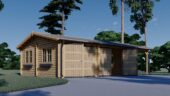 Doppelgarage (44 mm) 6x6m mit Carport 3x6m, 54m² – Bild 4
