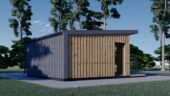 Gartenhaus EMIL (34 mm + Holzverschalung, Isoliert), 5×5 m – 25 m² – Bild 5