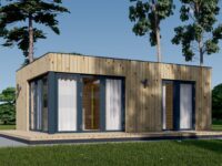 Premium Gartenhaus (34–44 mm + Holzverschalung), 6,5×4,5 m – 30 m² Isoliert