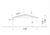 Doppelcarport aus Holz CLASSIC, 6x6 m, 36 m² – Bild 11