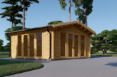 Gartenhaus MARIA (44 + 44 mm) 30 m² Isoliert