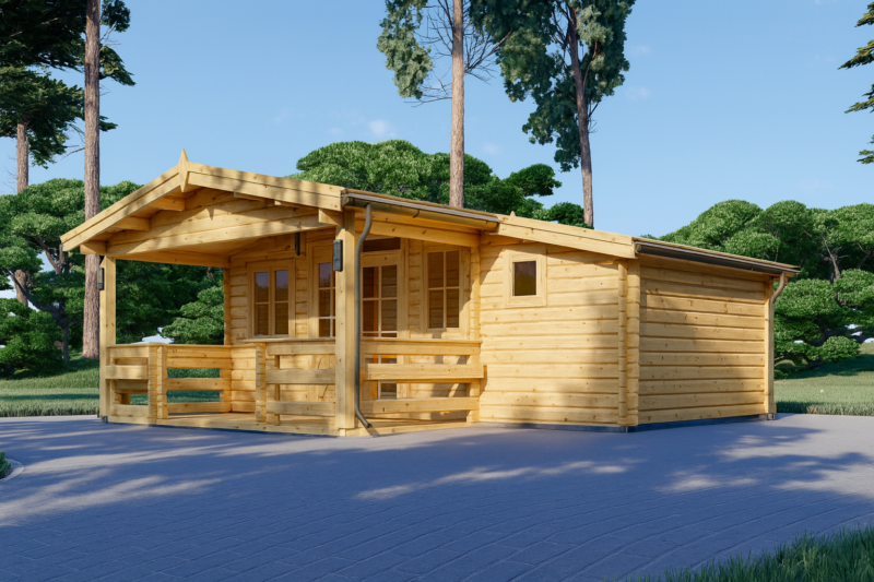 Gartenhaus IRIS (44 oder 66 mm) · 26 m²