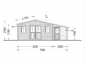 Premium Gartenhaus  CLAUDIA (44-66mm) 28m², 7x4m – Bild 7