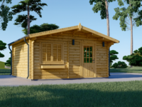 Premium Gartenhaus Donau, 4x4m, 16m²