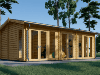 Blockbohlenhaus MARGIT (44mm), 7.5x4m, 30m²