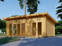 Blockbohlenhaus MARINA 30 m²