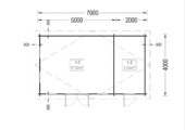 Gartenhaus LEONIE 28m² 7x4M – Bild 6