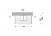 Gartenhaus LINZ, 5x4m, 20m² – Bild 7