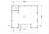 Blockbohlenhaus FELDKIRCH (Isoliert, 44+44 mm) · 56 m² – Bild 6
