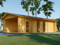 Blockbohlenhaus MILAN (44 mm) 37 m²