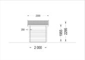 Gartenhaus NINA, 2.5x2 m, 5 m² – Bild 6
