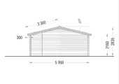 Blockbohlenhaus BASEL 6x6 m, 36 m² – Bild 8