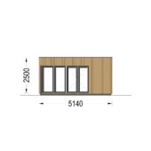 Premium Gartenhaus TOBI, 6×5 m – 30 m² Extra Isoliert – Bild 9