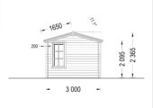 Gartenhaus Meran, 4x3m, 12m² – Bild 9