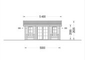 Premium Gartenhaus ROLAND 5x5 m, 25 m² – Bild 7