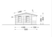 Premium Gartenhaus ROLAND 5x5 m, 25 m² – Bild 8