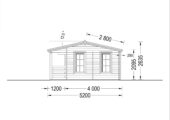 Premium Gartenhaus ROLAND 5x5 m, 25 m² – Bild 10