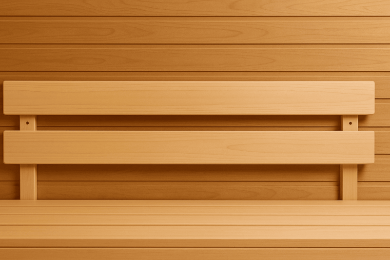 Sauna Rückenlehne