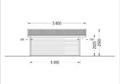 Premium Gartenhaus WIEN, 5x5 m, 25 m² – Bild 9