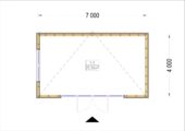 Gartenhaus PREMIUM (Isoliert, SIPS), 7x4 m, 28 m² – Bild 5