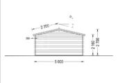 Premium Gartenhaus WIEN, 5x6 m, 30 m² 44mm – Bild 8