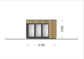 PREMIUM Gartenhaus (Isoliert, SIPS), 4.1x2.4 m, 10 m² – Bild 7