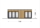 Premium Gartenhaus (Isoliert, SIPS), 7.5x4 m, 30 m² – Bild 6