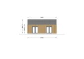 Holzhaus VALENTIN (44mm + Holzverschalung) 80 m² Extra Isoliert – Bild 10