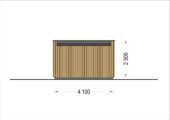 PREMIUM Gartenhaus (Isoliert, SIPS), 4.1x2.4 m, 10 m² – Bild 9