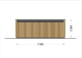 Gartenhaus PREMIUM (Isoliert, SIPS), 7x4 m, 28 m² – Bild 8