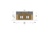 Holzhaus VALENTIN (44mm + Holzverschalung) 80 m² Extra Isoliert – Bild 7