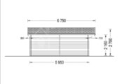 Premium Gartenhaus WIEN, 5x6 m, 30 m² 44mm – Bild 7