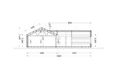Holzhaus VALENTIN (44mm + Holzverschalung) 80 m² Extra Isoliert – Bild 8