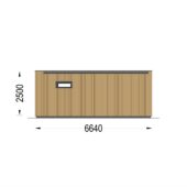 Gartenhaus PREMIUM (34mm + Holzverschalung), 6.5x4.5m, 30m² Isoliert – Bild 8