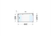 Premium Gartenhaus (34–44 mm + Holzverschalung), 6,5×4,5 m – 30 m² Extra Isoliert – Bild 8