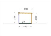 PREMIUM GARTENHAUS (Isoliert, SIPS), 5x3 m, 15 m² – Bild 11