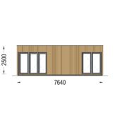 Gartenhaus PREMIUM (34mm + Holzverschalung), 7.5x4m, 30m² – Bild 7