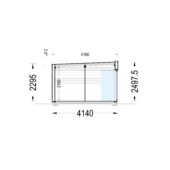 Gartenhaus PREMIUM (34mm + Holzverschalung), 7.5x4m, 30m² – Bild 6