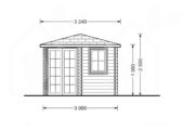 Gartenhaus ALAN (28mm), 3x3m, 9m² – Bild 7
