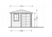 Gartenhaus ALAN (28mm), 3x3m, 9m² – Bild 8
