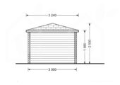 Gartenhaus ALAN (28mm), 3x3m, 9m² – Bild 9