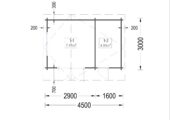 Premium Gartenhaus Bregenz, 4.5x3 m, 13 m² – Bild 6
