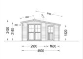 Premium Gartenhaus Bregenz, 4.5x3 m, 13 m² – Bild 7