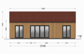 Wohnhaus ADRIAN (Isoliert, 66 mm + Holzverschalung), 41 m² – Bild 5